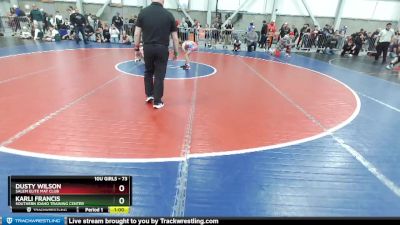 73 lbs Quarterfinal - Karli Francis, Southern Idaho Training Center vs Dusty Wilson, Salem Elite Mat Club