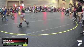 44 lbs Round 3 (6 Team) - Weston Olvera, Ares Black vs Carter Lizer, Illinois King Pins