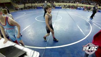 76 lbs Consi Of 8 #2 - Reid Tackett, Collinsville Cardinal Youth Wrestling vs Jacen Calhoun, Lions Wrestling Academy