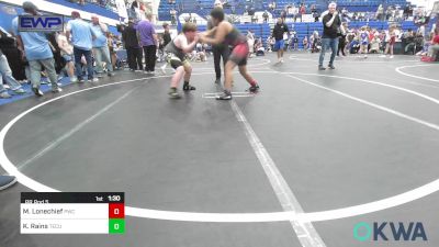 Rr Rnd 5 - Michael Lonechief, Pawnee Wrestling Club vs Kaleb Rains, Tecumseh Youth Wrestling