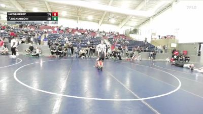 70 lbs Cons. Semi - Zach Abbott, Sanderson Wrestling Academy vs Jacob Perez, Team Prestige Wrestling