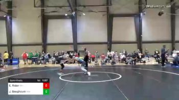 130 lbs Semifinal - Eli Rider, Complex Training Center vs Jacob Baughcum, Roundtree Wrestling Academy