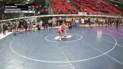 135 lbs Cons. Quarters - Halia Herrick, Hawaii vs Cailynn Belgarde, Alaska