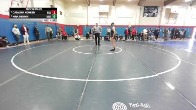 Girls 135 lbs Champ. Round 1 - Kira Demma, Harbor Girls vs Catalina Kohler, Hillsdale Girls