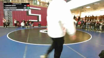 106 lbs 5th Place - Lawson Giove, Whitman-Hanson vs Luke Bergeron, West Springfield