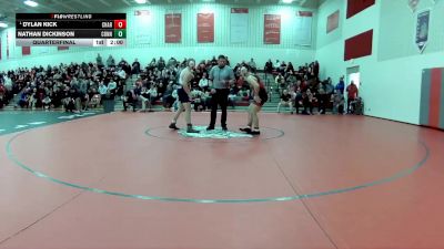 150 lbs Quarterfinal - Dylan Kick, Chardon vs Nathan Dickinson, Conneaut