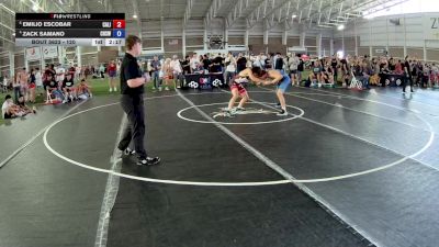 120 lbs Quarters - Emilio Escobar, California vs Zack Samano, Chino High School Wrestling