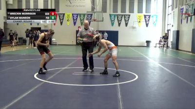 113 lbs Champ. Round 1 - Breckin Morrison, Iowa City, City High vs Dylan Munson, Prairie, Cedar Rapids