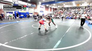 144 lbs Cons. Round 3 - Mustapha Sanyang, Irvine vs Mason Weber, Los Alamitos