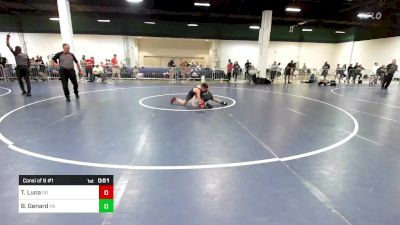 90 lbs Consi Of 8 #1 - Teagan Luna, OR vs Brady Genard, PA