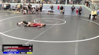 77 lbs Champ. Round 2 - Cameron Watson, Alaska vs Tucker Watson, Mid Valley Wrestling Club