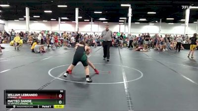 92 lbs Round 5 (6 Team) - William LeBrando, CTWHALE vs Matteo Danise, U2 Upstate Uprising