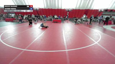100 lbs Champ. Round 3 - Rocco Valvano, Cardani Wrestling Academy vs Jaxsen Vestal