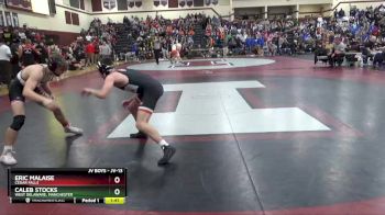 JV-13 lbs Quarterfinal - Caleb Stocks, West Delaware, Manchester vs Eric Malaise, Cedar Falls