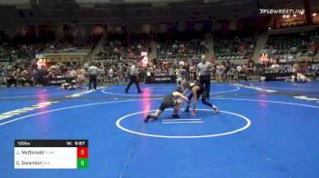 108 lbs Consolation - Jack McDonald, Team Punisher Wrestling vs Caleb Swanson, VA Elite