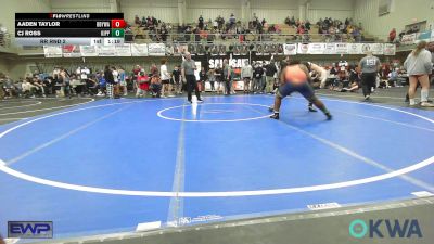 195 lbs Rr Rnd 2 - Aaden Taylor, Broken Bow Youth Wrestling vs Cj Ross, KIPP TULSA