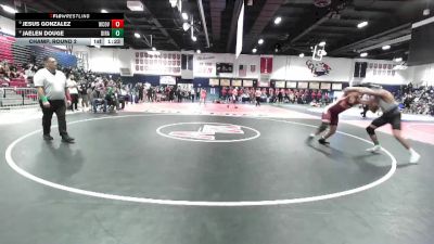 190 lbs Champ. Round 2 - Jesus Gonzalez, West Covina vs Jaelen Douge, Diamond Ranch