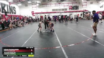 65/70 Quarterfinal - Mason Bailey, Tomahawk Wrestling vs Adam Rasmussen, Backyard Brawlers