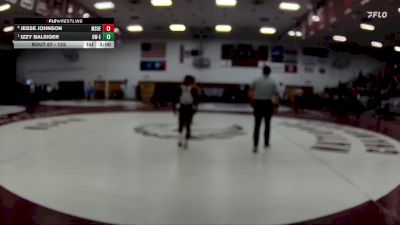 125 lbs Quarterfinal - Izzy Balsiger, Wisconsin-Eau Claire vs Jesse Johnson, Msoe