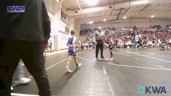 52 lbs Round Of 16 - Hank Hurd, Pawhuska Elks Takedown vs Mason McCuistion, Pryor Tigers