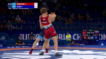 77 kg Quarterfinal - Yuksel Saricicek, TUR vs Islam Ismailovich Aliev, RUS