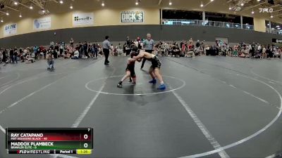 80 lbs Round 1 - Ray Catapano, Mat Assassins Black vs Maddox Plambeck, Brawler Elite