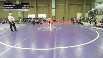 140 lbs Cons. Round 3 - Lucy Dampf, Grain Valley vs Chloe Beckett, Yukon