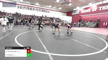 100-110 lbs Rr Rnd 3 - Spencer Strasburger, Wolfpak Wrestling vs Truitt Dudley, Mannford Pirate Youth Wrestling