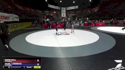 45 lbs Quarterfinal - Gavin Hull, California vs Hazel Cardenas, California