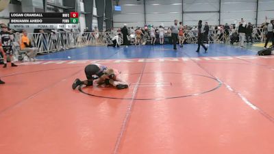 96 lbs Round 2 - 10:45am Saturday - Benjamin Ahedo, POWA vs Logan Crandall, Minnesota Funky Singlets