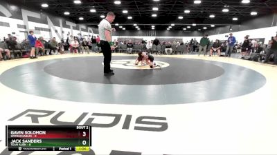 55 lbs Quarterfinals (8 Team) - Jack Sanders, Team Alien vs Gavin Solomon, Untouchables