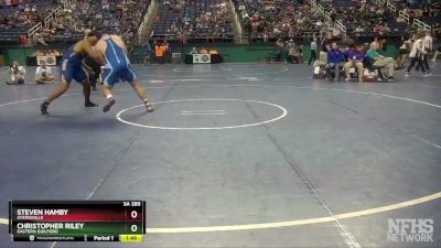 3A 285 lbs Quarterfinal - Christopher Riley, Eastern Guilford vs Steven Hamby, Statesville