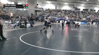 AA 113 lbs Cons. Round 1 - Evan Lonergan, Clarksville High School vs Bryant Lamore, Jefferson Co. High School