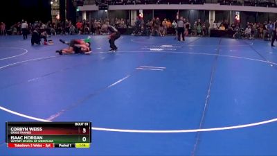 110 lbs Round 4 - Corbyn Weiss, Crass Trained vs Isaac Morgan, Victory School Of Wrestling