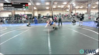 100 lbs Semifinal - Rowdy Howell, Madill Takedown vs Talon Peterpaul, Chickasha Youth Wrestling