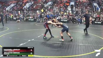 78 lbs Champ. Round 2 - Maxxwell Hensley, Rocket Trained WC vs Brockton Herman, Fruitport