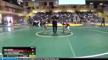 106 lbs Round 1 - Mia Sharp, Beaumont High School Wrestling vs Malonni Moreno, NexGen Regional Training Center