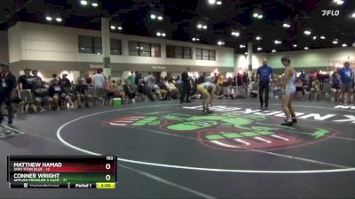 152 lbs Round 4 (16 Team) - Matthew Hamad, Ohio Titan Blue vs Conner Wright, Applied Pressure X Kame