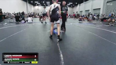 96 lbs Round 9 (10 Team) - Hudson Mcfate, Level Up vs Carson Wissinger, Bandits