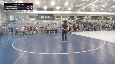 157 lbs Cons. Sub-quarters - Alex Williams, Champions Wrestling Club vs David Daniels, Granite Wrestling Club