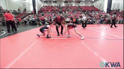 75-80 lbs Rr Rnd 1 - Brooklynn Cline, Maize Kids Wrestling Club vs Lucy Chill, Perry Wrestling Academy