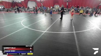 92 lbs Quarterfinal - Garrett Bills, IA vs Vannak Khiev, IL