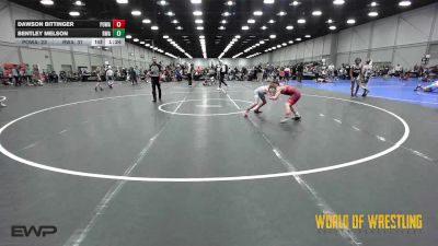 75 lbs Semifinal - Dawson Bittinger, POWA 9U vs Bentley Melson, Roundtree 9U