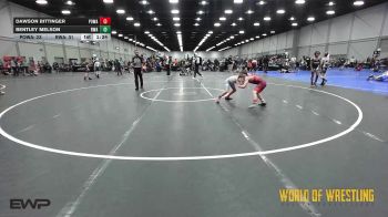 75 lbs Semifinal - Dawson Bittinger, POWA 9U vs Bentley Melson, Roundtree 9U