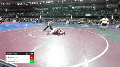 132 lbs Quarterfinal - Justin Repetti, Christian Brothers Academy vs Rj Bauman, Audubon