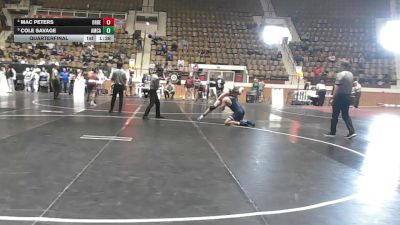 1A-4A 190 Quarterfinal - Cole Savage, American Christian Academy vs Mac Peters, Orange Beach High School