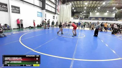 288 lbs Round 2 - James Cornelius, Great Neck Wrestling Club vs Cole Leinberger, N/A