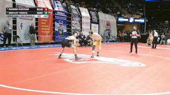 157 Class 3 lbs 5th Place Match - Gunner Puryear, Willard vs Bentley Treece, Vianney