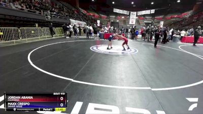 85 lbs Quarterfinal - Jordan Abania, California vs Maxx Crespo, Savage House