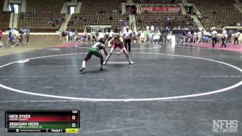 120 lbs Semifinal - NICK SYKES, Shelby County vs Sequoah Hicks, John Carroll Catholic HS